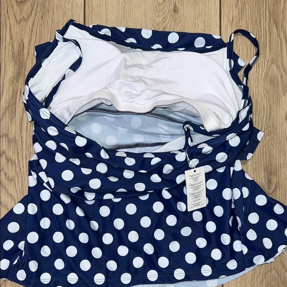 NWT - Navy and White Polka Dot Swim Set - Picture 8 of 11